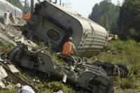 В Подмосковье разбился грузовой поезд, принадлежащий Украине